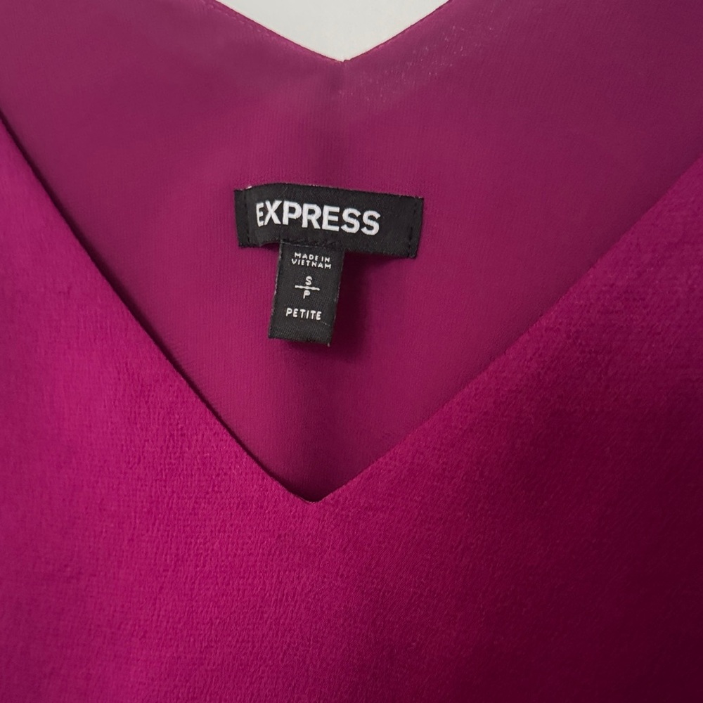 Express Elegant Magenta Cami Top - Picture 4 of 9